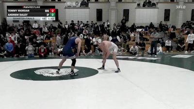 157 lbs Quarterfinal - Tommy Riordan, Hingham vs Andrew Daley, Bristol-Plymouth