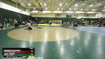 105 lbs Cons. Semi - Addison Pulsipher, Clover Park (Girls) vs Daisy Vessey, Aberdeen (Girls)