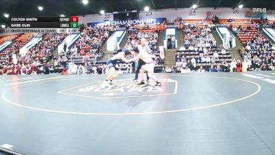 190 lbs Quarterfinals (8 Team) - Gabe Olin, Lowell vs Colton Smith, Fruitport