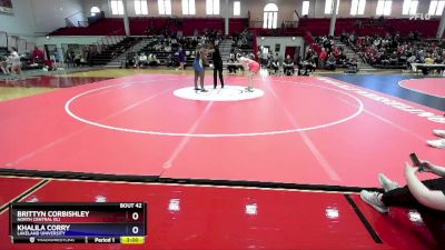 191 lbs Quarterfinal - Brittyn Corbishley, North Central (IL) vs Khalila Corry, Lakeland University