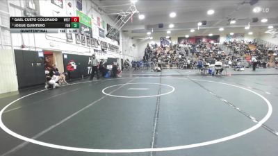 113 lbs Quarterfinal - Josue Quintero, Fontana vs Gael Cueto Colorado, Westminster