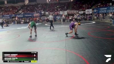 D 3 126 lbs Champ. Round 2 - Kenny Hebert, South Beauregard vs Giovani Malta, Archbishop Shaw