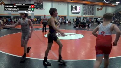 89 lbs Semifinal - Steele Shedek, North Liberty Wrestling Club vs Tate Peyton, East Buchanan