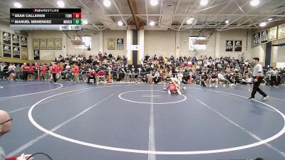 138 lbs Round Of 16 - Sean Callahan, Tewksbury vs Manuel Menendez, Marlborough