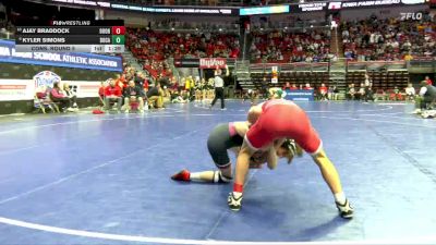 3A-126 lbs Cons. Round 5 - Kyler Simons, Dowling Catholic vs Ajay Braddock, Boone