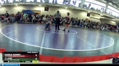 98 lbs Cons. Round 3 - Ty Park, Falcon Wrestling Club vs Charlie Warren, Contenders Wrestling Academy