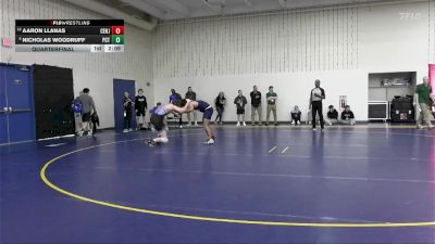 197 lbs Quarterfinal - Nicholas Woodruff, Penn College vs Aaron Llanas, Centenary