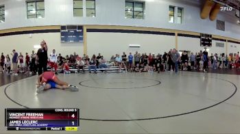 175 lbs Cons. Round 5 - Vincent Freeman, Midwest Xtreme Wrestling vs James LeClerc, Red Cobra Wrestling Academy