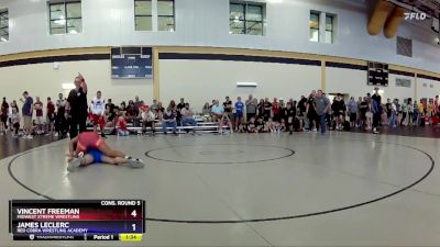 175 lbs Cons. Round 5 - Vincent Freeman, Midwest Xtreme Wrestling vs James LeClerc, Red Cobra Wrestling Academy