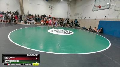 285 lbs Champ. Round 1 - Jace Jones, Douglas vs Carter Briggs, Evanston