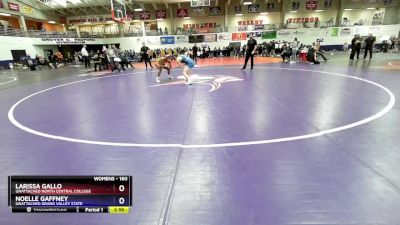 160 lbs Cons. Round 8 - Noelle Gaffney, Unattached Grand Valley State vs Larissa Gallo, Unattached North Central College