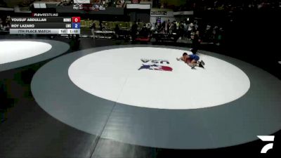 105 lbs 7th Place Match - Yousuf Abdullah, Mad Dawg Wrestling Club vs Roy Lazaro, Legacy Wrestling Center