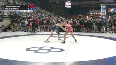 115 lbs Champ. Rd Of 32 - Abigail Gonzalez, Florida vs Juliana Eldridge, Alabama
