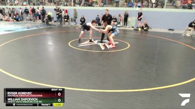 165 lbs Rr1 - William Dapcevich, Juneau Youth Wrestling Club Inc. vs Ryder Korevec, Avalanche Wrestling Association