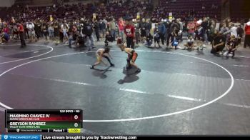 63 lbs Cons. Round 1 - Greyson Ramirez, Valley Elite Wrestling vs Maximino Chavez Iv, Duran Wrestling Club