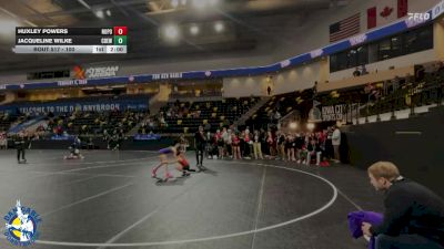 100 lbs Cons. Round 2 - Jacqueline Wilke, Central DeWitt vs Huxley Powers, North Polk