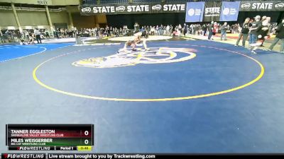 120 lbs Cons. Semi - Tanner Eggleston, Snoqualmie Valley Wrestling Club vs Miles Weisgerber, Big Cat Wrestling Club