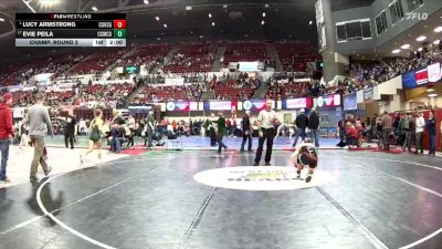 G - 135 lbs Champ. Round 2 - Lucy Armstrong, Conrad Girls vs Evie Peila, Custer Co. (Miles City) Girls