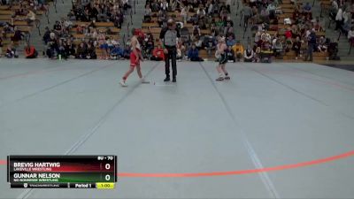 70 lbs Semifinal - Gunnar Nelson, No Nonsense Wrestling vs Brevig Hartwig, Lakeville Wrestling