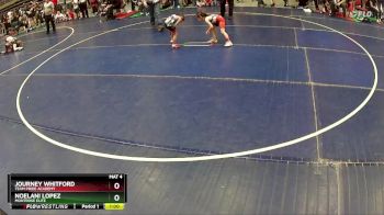 45 lbs Quarterfinal - Journey Whitford, Team Pride Academy vs Noelani Lopez, Montrose Elite