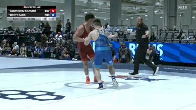 72 kg Quarters - Alejandro Sancho, WCAP vs Brett Back, Position Wrestling