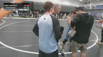 120 lbs Cons. Quarters - Casen Becker, Black Fox Wrestling Academy vs Sonny Cervantes, SilvaBack Training Center