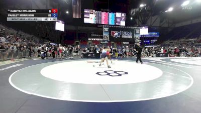 135 lbs Champ. Rd Of 32 - Damiyah Williams, IA vs Paisley Morrison, OR