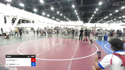 62 lbs Quarterfinal - Emmett Carling, Sierra Sabers vs Wes Weaver, Dragon RTC