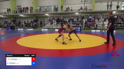 48kg Round 1 - Caleb Trudeau, Spartan WC vs Karan Dhillon, Rustom WC