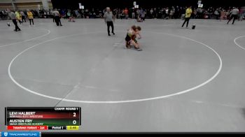 97 lbs Champ. Round 1 - Austen Fry, Ubasa Wrestling Academy vs Levi Halbert, Nebraska Boyz Wrestling