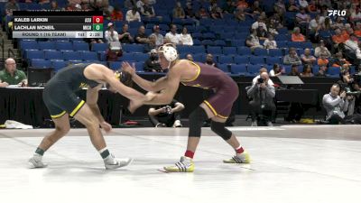 149 lbs Round 1 (16 Team) - Kaleb Larkin, Arizona State vs Lachlan McNeil, Michigan