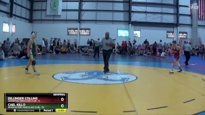 106 lbs Semis (4 Team) - Cael Killo, HEADHUNTERS WRESTLING CLUB vs Dillinger Collins, LEXINGTON WRESTLING CLUB