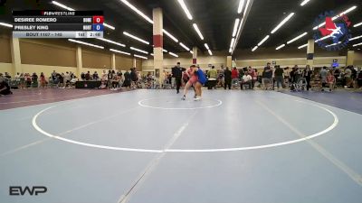 145 lbs Round Of 16 - Desiree Romero, Boneyard Wrestling Academy vs Presley King, Northside Amarillo Wrestling Club