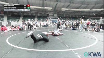 92 lbs Semifinal - Kason Wolfe, Keystone Kids Wrestling Club vs Zachary Madrid, TTWC Cream