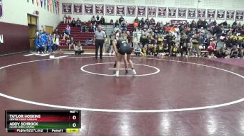 130 lbs Champ. Round 1 - Taylor Hoskins, Center Point-Urbana vs Addy Schrock, Clear Creek-Amana