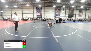 120 lbs Consi Of 32 #2 - Dominic May, PA vs Zacary Lomax, AK