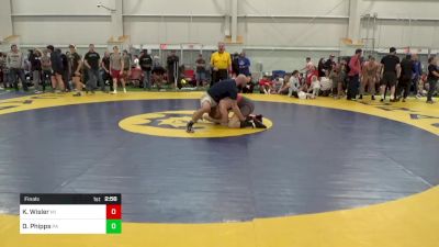 O-220 lbs Final - Kael Wisler, MI vs Drew Phipps, PA