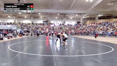 AA 190 lbs Champ. Round 1 - Chase Mayes, Nolensville High School vs Madsen Harmon, East Hamilton High School