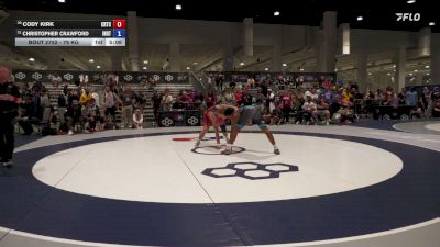 79 kg Quarters - Cody Kirk, CLT Regional Training Center vs Christopher Crawford, Indiana RTC