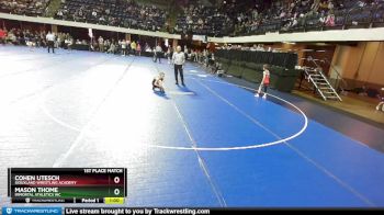 59 lbs 1st Place Match - Cohen Utesch, Siouxland Wrestling Academy vs Mason Thome, Immortal Athletics WC