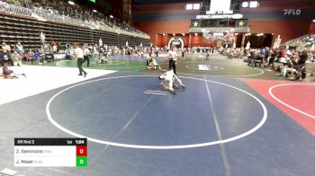 86 lbs Rr Rnd 3 - Zach Semmons, Pinedale Pummlers vs Jacob Maier, Black Fox Wr Ac