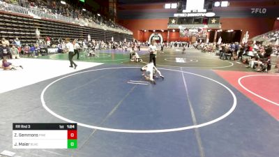 86 lbs Rr Rnd 3 - Zach Semmons, Pinedale Pummlers vs Jacob Maier, Black Fox Wr Ac