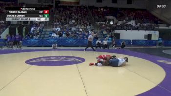 141 lbs Champ. Round 2 - Drake Schmidt, Westminster vs Pierre Baldwin, Central