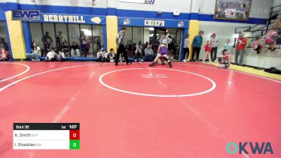 195-285 lbs Rr Rnd 2 - Kaleb Smith, Tulsa Blue T Panthers vs Izaiah Shadden, Bristow Wrestling