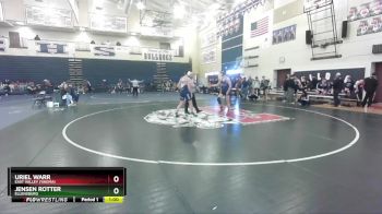 157 lbs Cons. Round 2 - Uriel Warr, East Valley (Yakima) vs Jensen Rotter, Ellensburg