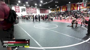 138 lbs Cons. Round 1 - John Holquin, La Mirada vs Damien Vasquez, Cerritos