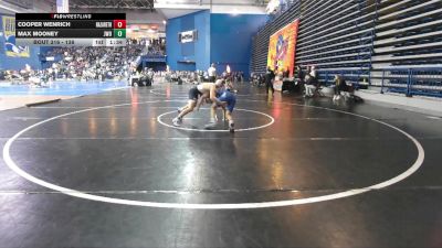 138 lbs Champ. Round 1 - Max Mooney, James Wood vs Cooper Wenrich, Nazareth