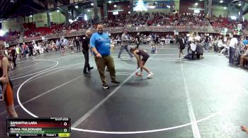 107 lbs Quarterfinal - Olivia Maldonado, Nebraska Elite Wrestling Club vs Samantha Lara, CWO