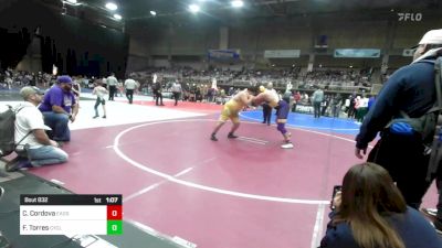 285 lbs Rr Rnd 2 - Chael Cordova, Eads Jr Olympic vs Francisco Torres, Cyclones Wrestling