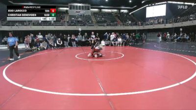110 lbs Quarterfinal - JoJo LaRocco, York vs Christian Benevides, Warwick